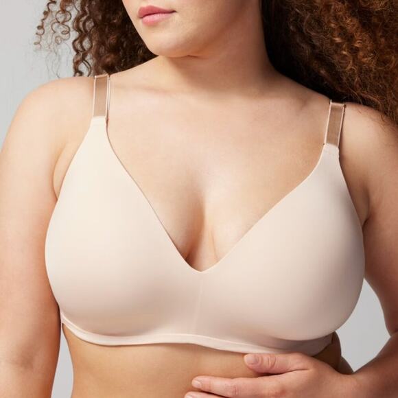 Soma Vanishing 360 Wireless Bra Pale Sand Size 32DD - Picture 1 of 7